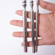 Metal Urethral Sounds Hollow Plug 3-Sizes Round-head Graduated For Man