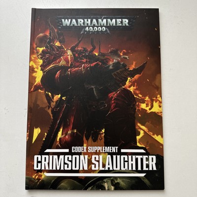 Warhammer 40K Codex Supplement Crimson Slaughter Soft Cover 40,000