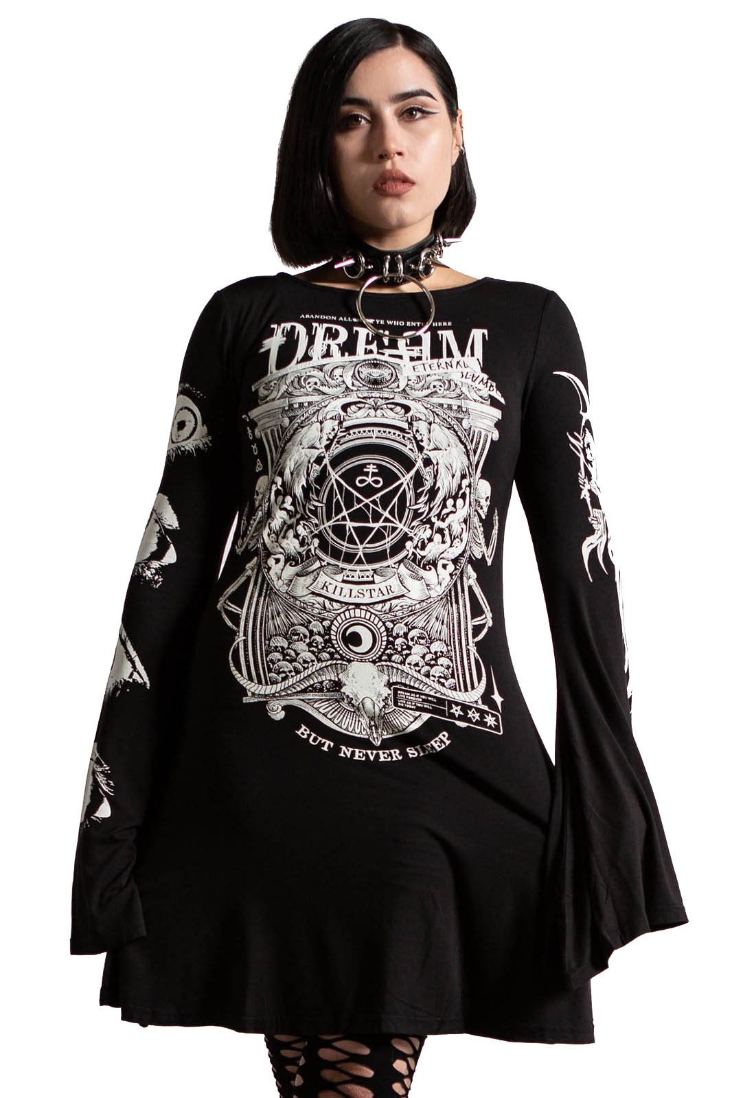 Minivestido Killstar Gothic Goth Ocult vestido trapezoidal - Insomnio