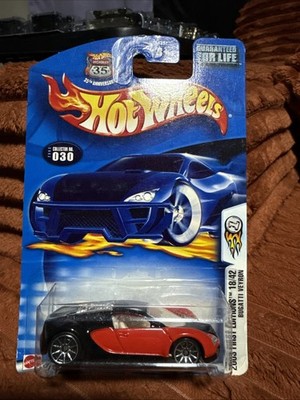 Hot Wheels 1:64 Diecast Bugatti Veyron 2003 First Editions Red Black Unopened