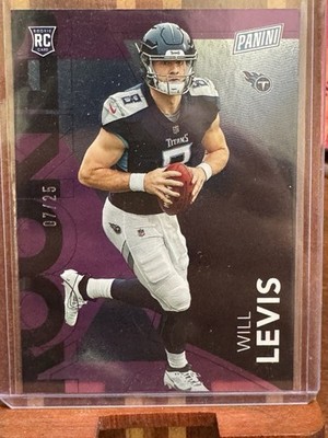 Panini 2023 National Convention Will Levis #RC12 Rookie RC /25 Purple Titans