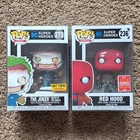 Funko Pop! Heroes Joker 273 Hot Topic Ex & Red Hood 236 2018 Con Vinyl 🔥🔥🔥