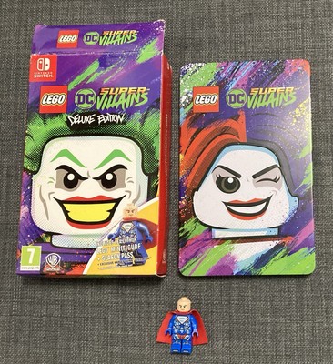 LEGO DC Super Villains Steel Book Deluxe Edition Nintendo Switch  W/Figure UK