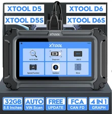 2025 XTOOL D5 D5S D6 D6S Car Diagnostic OBD2 Code Scanner All System Scan Tool