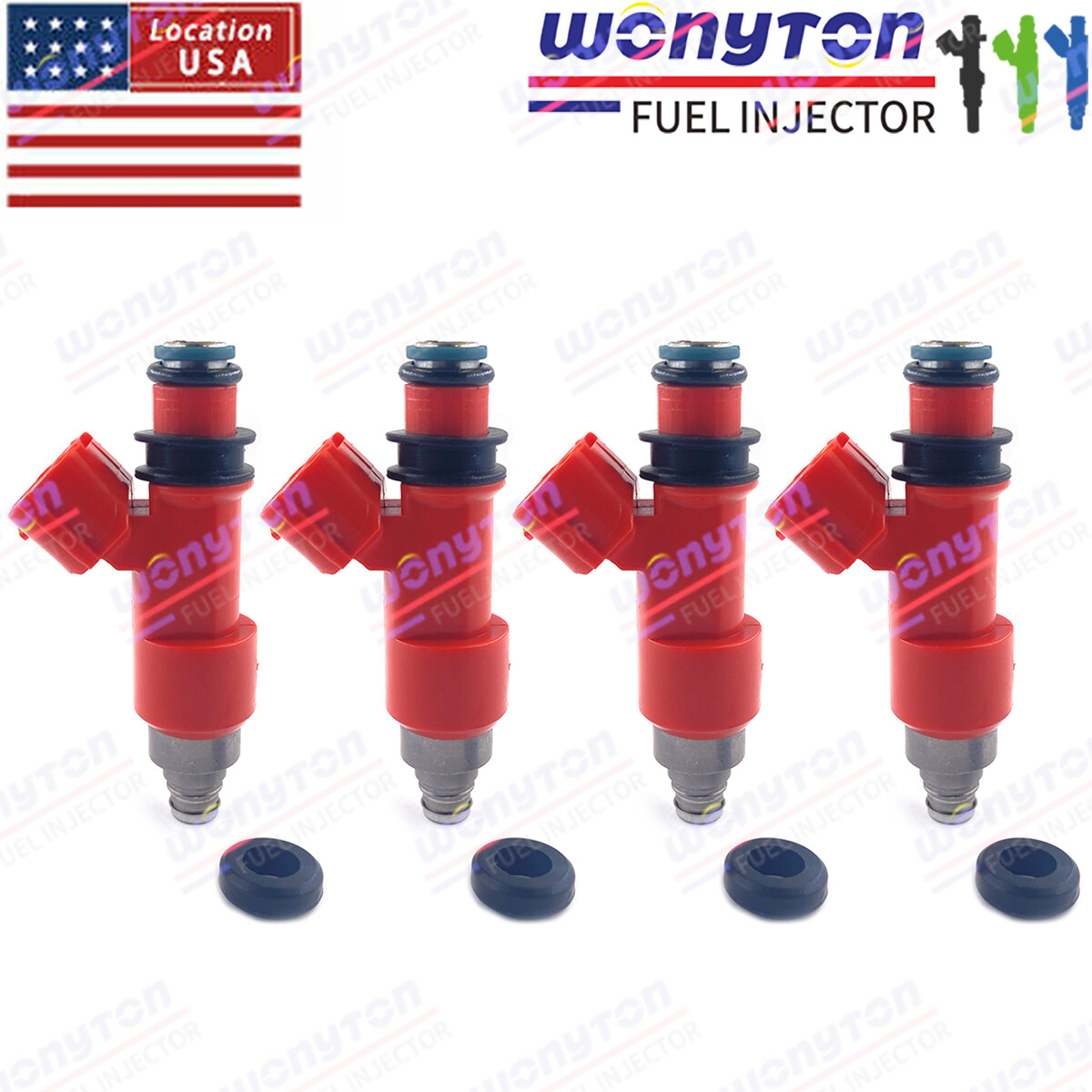 4Pcs 1400cc Fuel Injectors For 07-12 Subaru Legacy Impreza