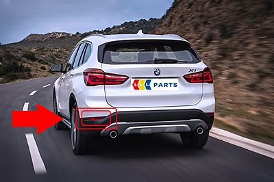 BMW SERIE NUOVO ORIGINALE X4 F26 Paraurti Posteriore Destro O//S Riflettore 7338808