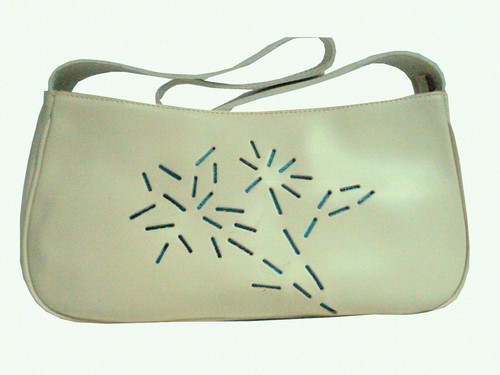 Sylvain Lefebvre 1748 Damentasche Leder Elfenbein Schulter gebraucht