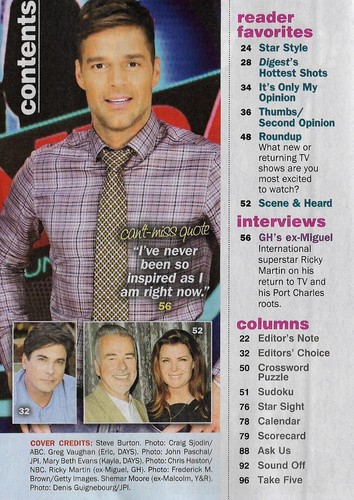 Soap Opera Digest Magazin 25. September 2017 Steve Burton Ricky Martin - Bild 3 von 3