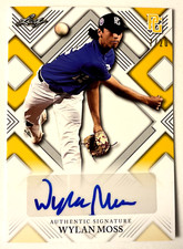 2023 Leaf Perfect Game Wylan Moss Base Auto Yellow /20 AU-WM4 UCLA Bruins