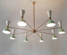 Mid Century Style Handcrafted Sputnik Chandelier Diabolo Décor Ceiling Lights