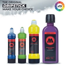 Molotow Dripstick Permanent Paint Marker Range - Refillable Glossy Squeezer Pen
