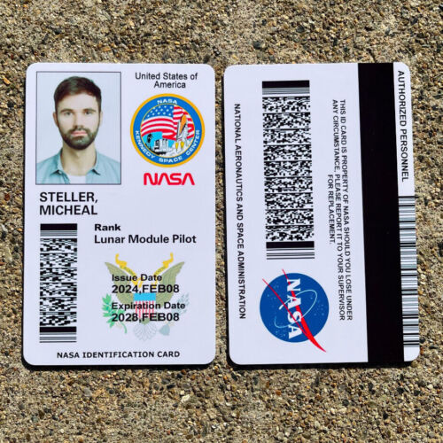 NASA ID Card Pass PERSONALISED Printed Novelty ID - Space Exploration - Sci-Fi - Picture 7 of 17