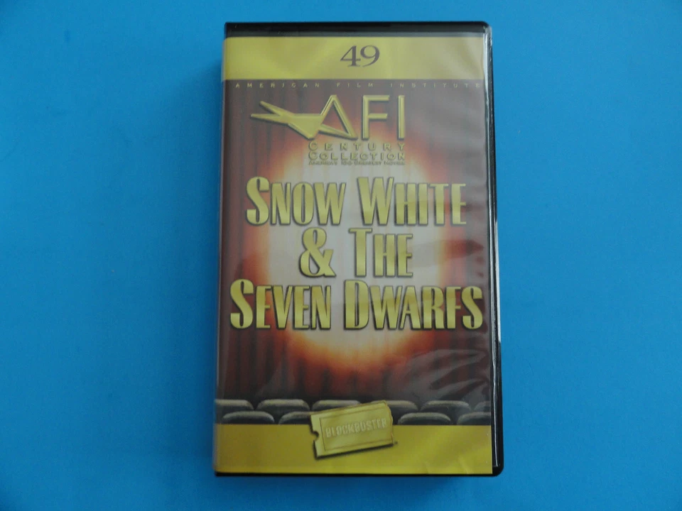SNOW WHITE AND THE SEVEN DWARFS VHS CLAMSHELL #49 BLOCKBUSTER VID AFI COLLECTION - Image 2 of 4