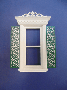 Dollhouse Miniature 1:12 Scale Victorian window cornice