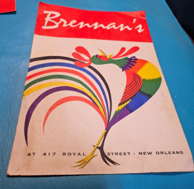 Brennan's French Restaurant Breakfast Menu Royal Street New Orleans Louisiana