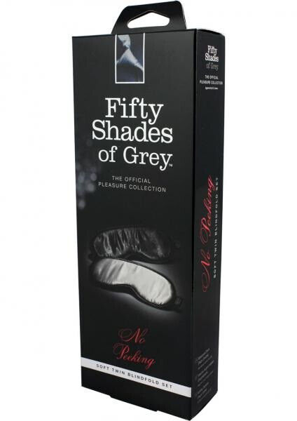 Fifty Shades of Grey No Peeking Blindfold Twin Pack