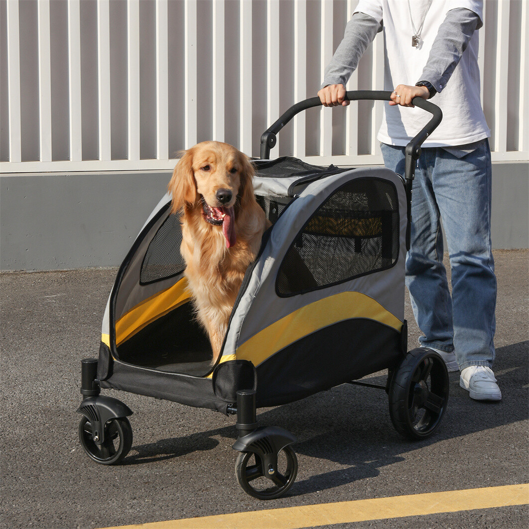Hundewagen Faltbar Mit Netzfenstern - Travel Hausti Produktbild-Vorschau 14