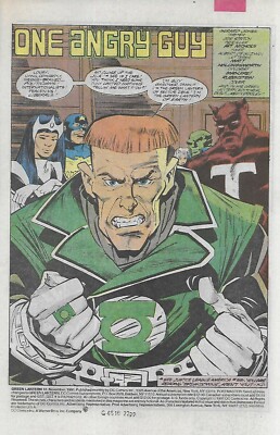 Green Lantern Comic 18 Copper Age First Print 1991 Gerard Jones