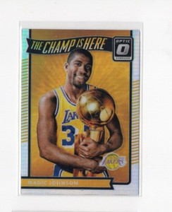 **2016/17 PANINI DONRUSS OPTIC MAGIC JOHNSON THE CHAMP IS HERE SILVER HOLO PRIZM