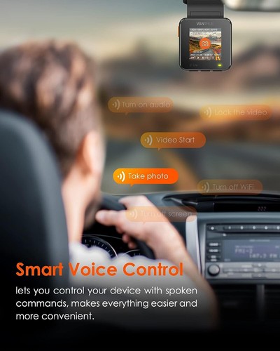 Vantrue E1 Lite WiFi Dash Cam 1080P Mini Dash Camera with GPS and Speed Free APP - Picture 3 of 8