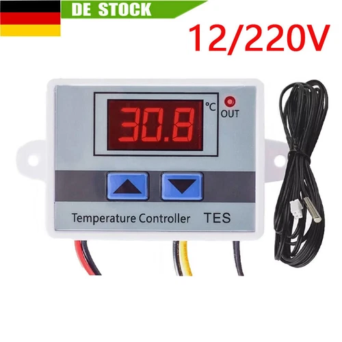 1-2PCS DIGITAL LED TEMPERATURREGLER thermostat control temperatur fühler regler - Bild 3 von 20