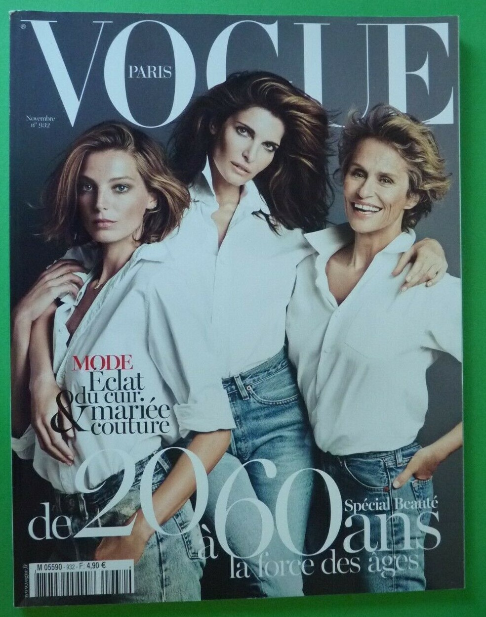 Vogue Paris Magazine November 2012 Stephanie Seymour Daria Werbowy