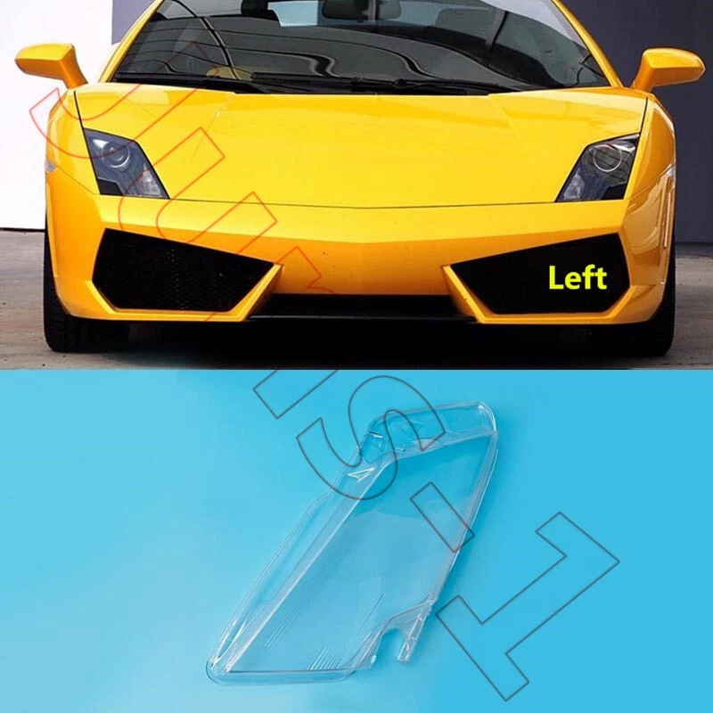 For Lamborghini Gallardo 2008-12 Left Headlight Clear Lens Housing + Seal Glue - Image 2 of 4