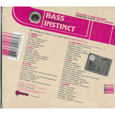 Lawgiverz CD Bass Instinct / Botchit - bos2cdlp018 Sealed