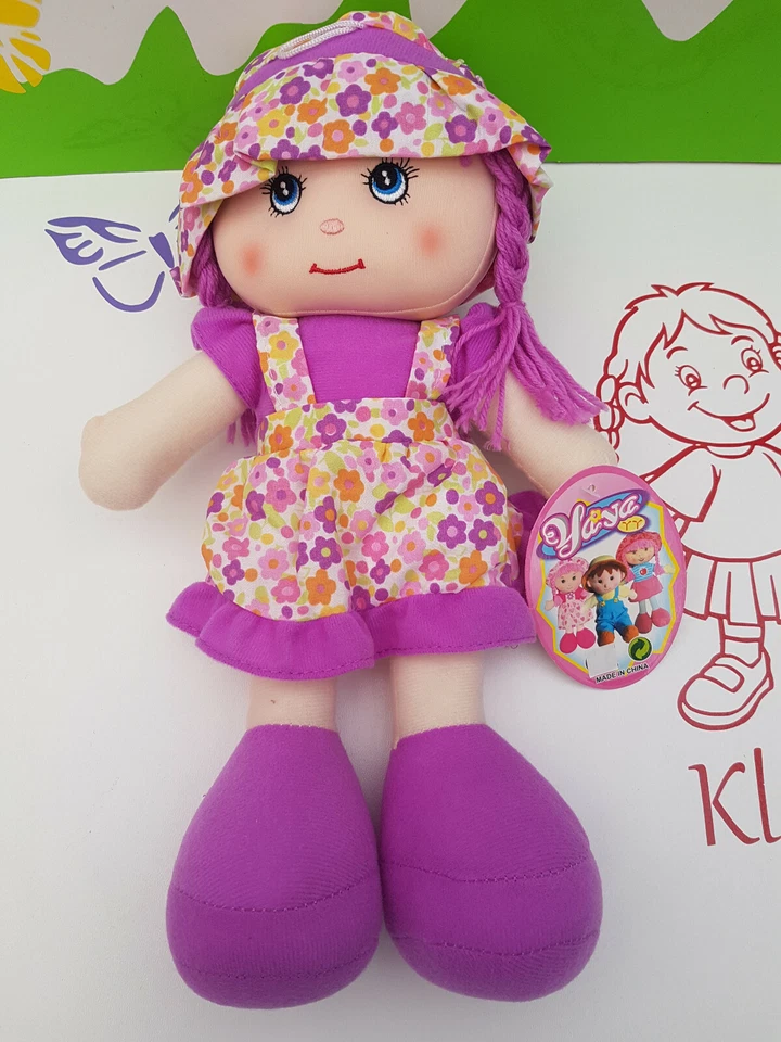 Stoffpuppe Puppe mit Schlenkerbeinen weich 36 cm - Bild 3 von 4