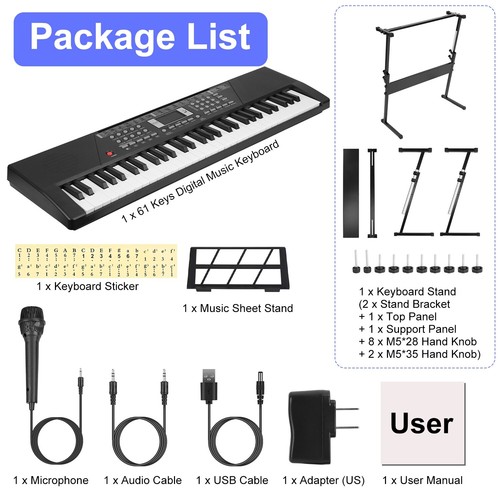 Electric Music Piano Kids Digital Keyboard Piano Musical Instrument Piano Gift - Picture 32 of 79