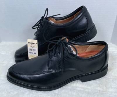 NWT Clarks Unstructured Black Leather Lace Up Dress Shoes Mens Size 11.5M