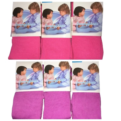 E&F FASHION 3 Mädchen Strumpfhosen pink lila uni Farbe Gr. 86/92 98/104 110/116 122/128
