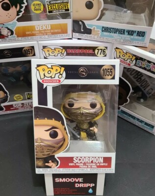 Funko Pop! Movies: Mortal Kombat - ( Scorpion ) #1055 Vinyl Figure W / Pop Case 