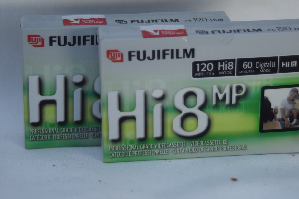 2 Pack FujiFilm Hi8 MP Professional Grade VHS Tape P6120 NEW eBay
