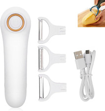Pelapatate Elettrico per Frutta, USB Ricaricabile Palmare Elettrico Pelapatate,