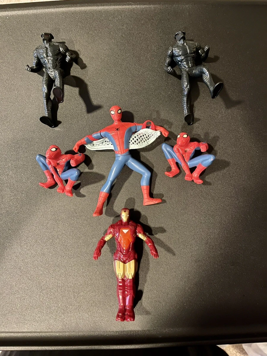 LOT OF MARVEL BURGER KING TOYS Iron Man Spider Man And The