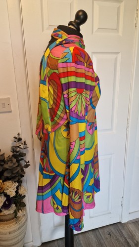 Leg Avenue size S/M 70s costume retro mini dress with tie - Picture 6 of 8