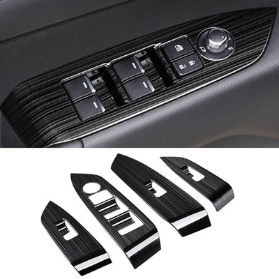 Titanium Window Switch Panel Cover Tirm Replacement For Mazda CX-5 CX5 2017 2018