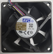 AVC DS07025B12U Cooling Fan 4 Wire 12V   SETS OF 2  