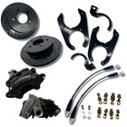 1988-1998 Chevy/GMC OBS Rear Disc Brake Conversion Kit 5x5 Black Calipers