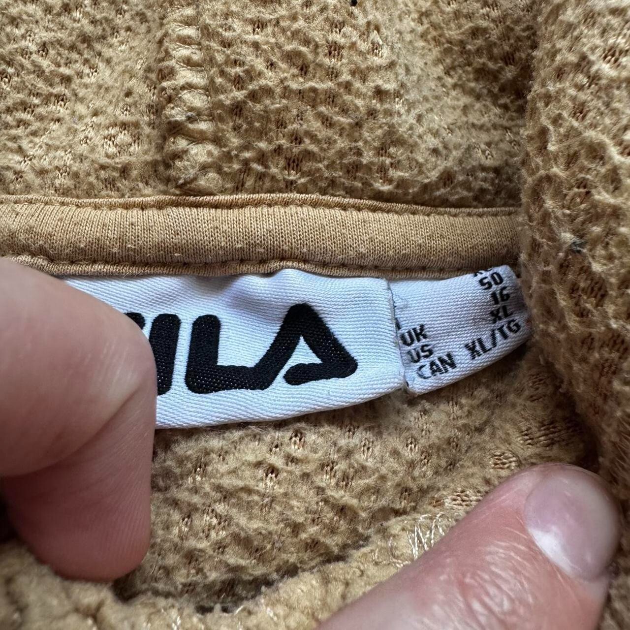 Fila Sherpa Felpa con Cappuccio in Pile Beige