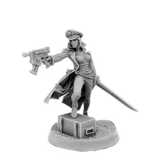 Wargame Exclusive Imperial Soldier Female Commissar With Gun 28mm