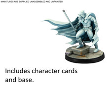 Midnight Sons Moon Knight model, character card and base Marvel Crisis Protocol