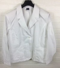 Barco Uniforms 2XL Women  s 29  Long Sleeve Button Up Lab Coat White 7404