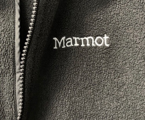 Marmot Jacket Mens Medium Full Zip Up Outdoors Fleece Black Outdoor Adult - Picture 4 of 5