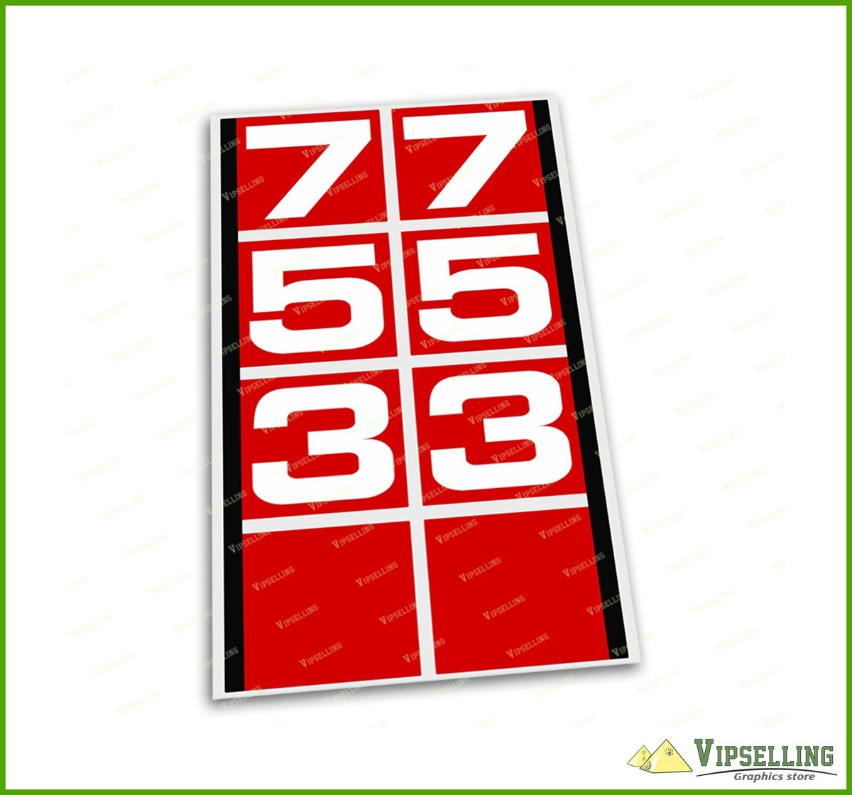 Red BOBCAT 753 SKID STEER Loader Main Side Laminated Decals