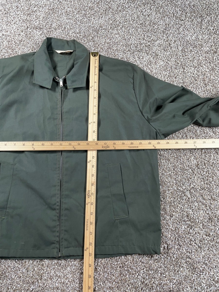 VTG 60s Gold Leaf Work Jacket Men's Large Green USA Made VTG 60s Gold Leaf Work Jacket Men's Large Green USA Made