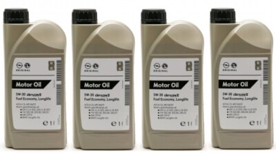 Original GM Genuine Opel 5W-30 dexos2 Longlife 1942000 Motoröl 4x 1l = 4 Liter