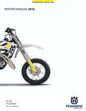 Husqvarna Service Workshop Shop Manual Book 2019 TC 50