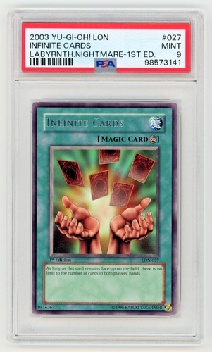 Yu-Gi-Oh! 2003 ∎ Infinite Cards #027 ∎ Labyrinth of Nightmare ∎1st Ed ∎ PSA 10